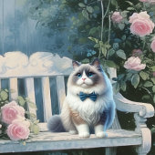Aangepaste Schattigee Ragdoll Cat Garden Bench Ver Kaart