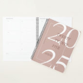 Aangepaste Schattigee Roze Minimal 2025 Kalender P Planner (Display)
