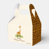 Aangepaste Schattigee Safari Giraffe Favor Box Bedankdoosjes (Voorkant Zijde)