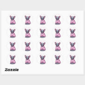 Aangepaste Schattigee Sphynx Kitten Cat Gepersonal Ronde Sticker (Vel)