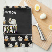 Aangepaste Schattigee Spooky Ghosts Theedoek (Quarter Fold)