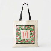 Aangepaste Schattigee Tropische Roze Flamingo Wate Tote Bag (Voorkant)
