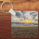 Aangepaste Schattigee Twee Foto Dubbelzijdig Geper Sleutelhanger (Voorkant)