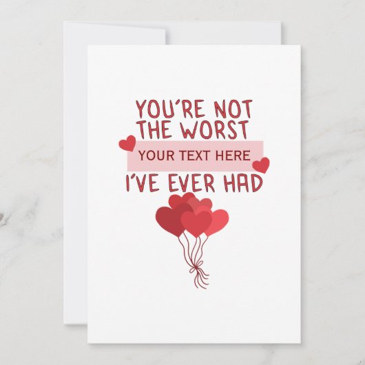 Aangepaste Schattigee Valentijnsdag Kaart (Voorkant)