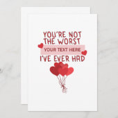 Aangepaste Schattigee Valentijnsdag Kaart (Voorkant / Achterkant)