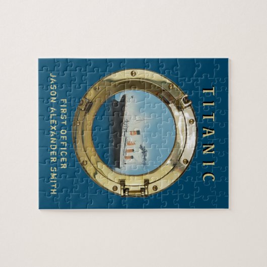 Aangepaste scheepsagent Aangepersonaliseerde naam  Legpuzzel (Horizontaal)