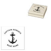 Aangepaste scheepsanker kapitein 	rubberstempel (Gestempeld)