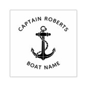 Aangepaste scheepsanker kapitein 	rubberstempel (Afrduk)