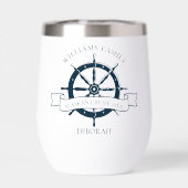 Aangepaste scheepvaartboot Nautical Wheel Boat kap (Achterkant)