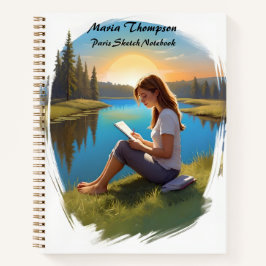 Aangepaste schets Reizen Notitieboek Dagboek