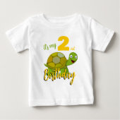 Aangepaste schildpad op T-shirt (Voorkant)
