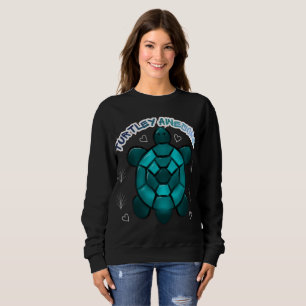 Aangepaste Schildpad Schattig Grappig Cadeau Trui