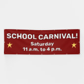 Aangepaste School Carnaval Banner (Horizontaal)