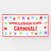 Aangepaste School Carnaval Banner (Horizontaal)