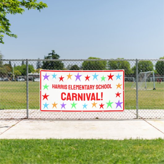 Aangepaste School Carnaval Banner (Insitu)