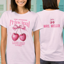 Aangepaste school directeur Cute Roze Coquette Ker