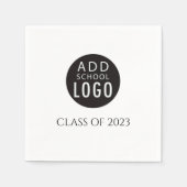 Aangepaste school-Logo klasse van de Graduation Pa Servet (Voorkant)