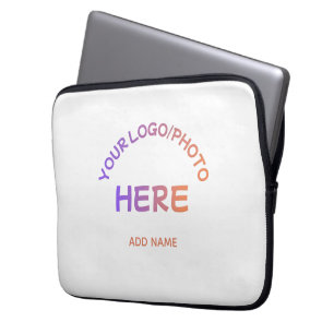 Aangepaste school logotekst laptoptas laptop sleeve