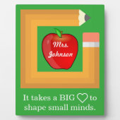 Aangepaste schooldocent op persoonlijke titel doce fotoplaat (Voorkant)