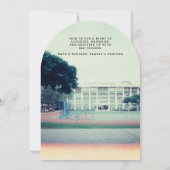 Aangepaste schoolkleuren | klassenreünie kaart (Achterkant)