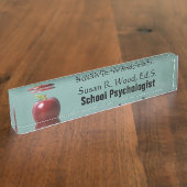 Aangepaste schoolpsycholoog  Desk Name Bord Naambordje (Zijkant)