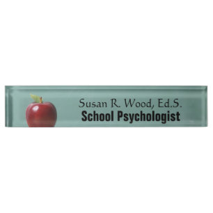 Aangepaste schoolpsycholoog  Desk Name Bord Naambordje