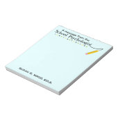 Aangepaste schoolpsycholoog notitieblok (Gedraaid)