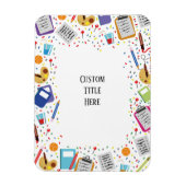 Aangepaste schooluitnodiging magneet (Verticaal)