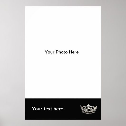 Aangepaste schoonheidskoninginposter poster (Voorkant)
