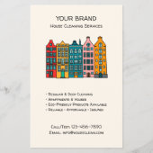 Aangepaste Schoonmaakdiensten QR Flyer (Voorkant)