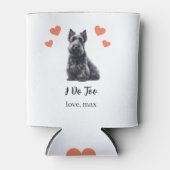 Aangepaste Schotse Terrier Pet Wedding Koelbox Blikjeskoeler (Voorkant)