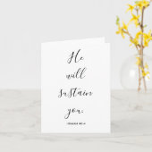 Aangepaste Schrift Hij zal u blanco houden Kaart (Gele Bloem)