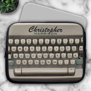 Aangepaste schrijfmachine laptop sleeve