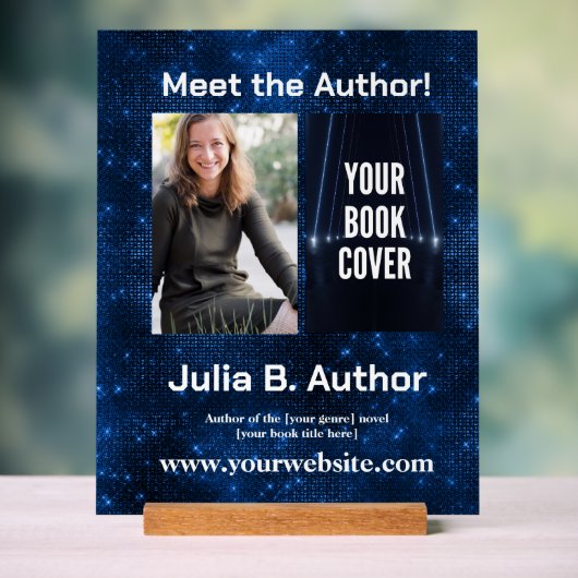Aangepaste Sci-Fi Book Signing met Stand Acryl Bord (Neutraal)