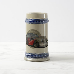 Aangepaste sci-fi retro raceauto bierpul