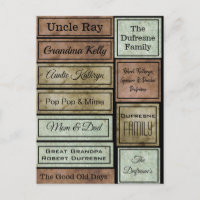 Aangepaste scrapbook-labels
