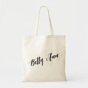 Aangepaste Script Canvas tas - Betty Ann