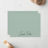 Aangepaste Script Name Sjabloon Modern Elegant (Voorkant / Achterkant in situ)