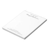 Aangepaste script typografie | Van het bureau van Notitieblok (Gedraaid)