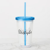 Aangepaste scriptnaam acryl drinkbeker (Voorkant)