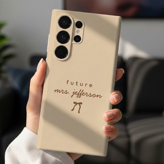 Aangepaste scriptnaam bruid verlovingsaankondiging Case-Mate iPhone case