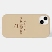 Aangepaste scriptnaam bruid verlovingsaankondiging Case-Mate iPhone case (Achterkant (horizontaal))