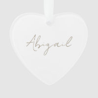 Aangepaste scriptnaam Hart Acryl