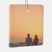 Aangepaste scriptnamen datum Kerstmis Keramisch Ornament (Rechts)