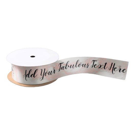 Aangepaste scripttekst elegant chic roze marmer lint (Spoel)