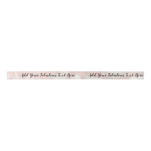 Aangepaste scripttekst elegant chic roze marmer lint (Voorkant)
