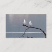 Aangepaste Seagull Birds Water Lake Wildlife Natuu Visitekaartje (Achterkant)