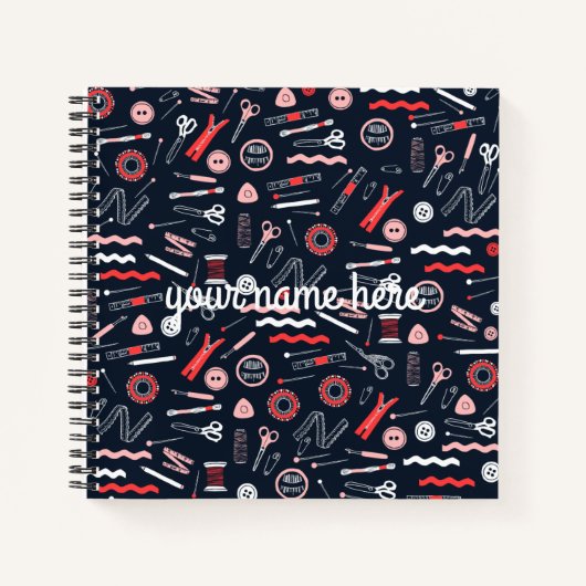 Aangepaste Seamstress-laptop Notitieboek (Voorkant)