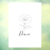 Aangepaste September Morning Glory Geboortebloem G Raamsticker (Vel 3)