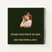 Aangepaste sequoia met Sunburst Photo Sketch Notitieboek (Achterkant)